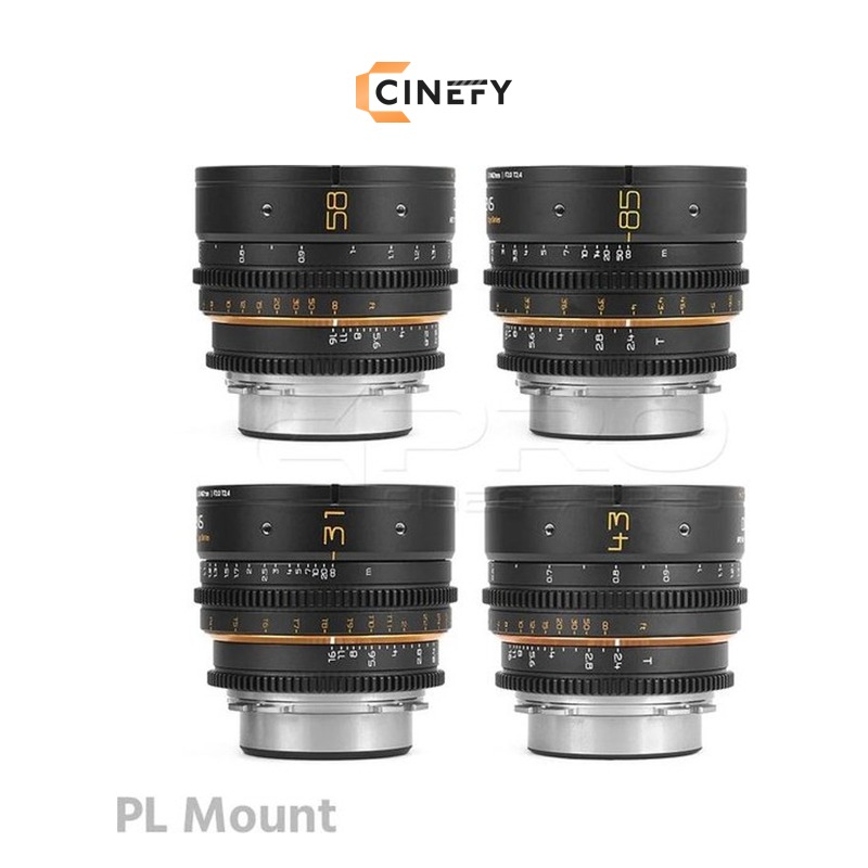 DULENS - MINI APO VINTAGE EF & PL (31/43/58/85MM T2.4) LENS SET