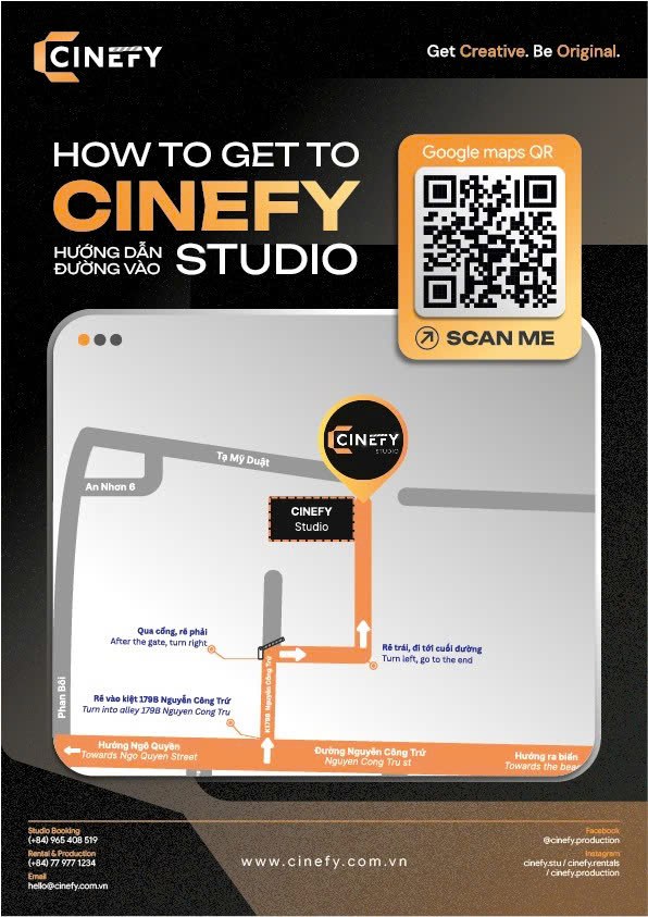 CINEFY directions — printable map