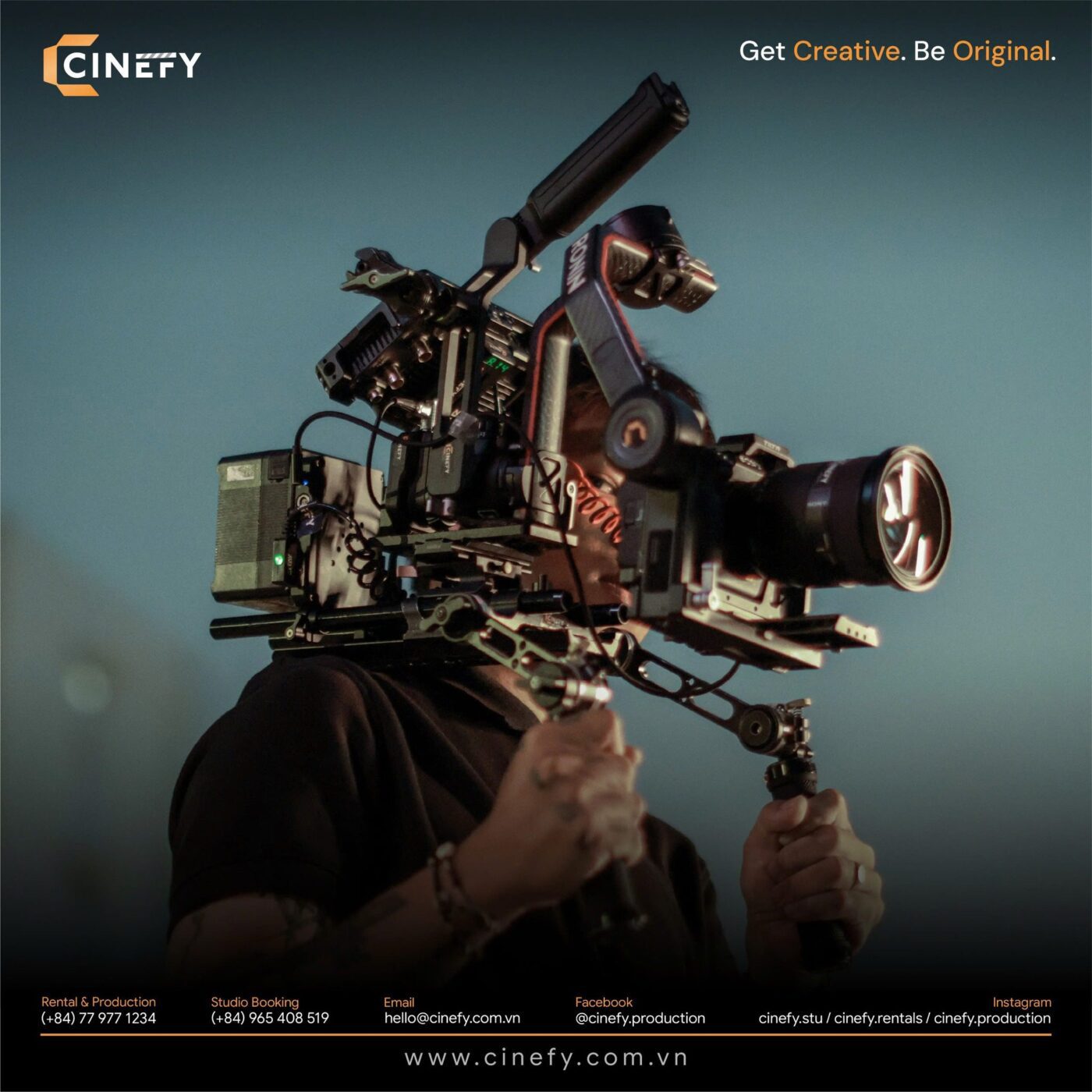 Professional studio lighting at CINEFY