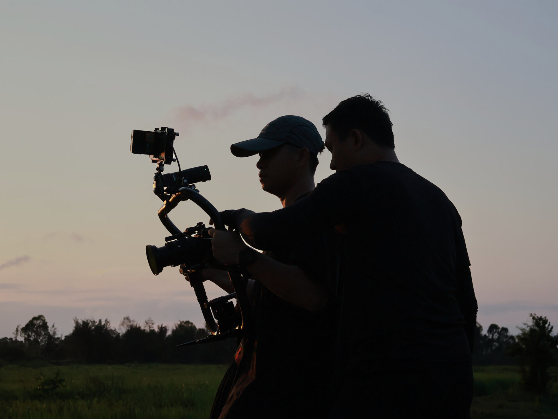 CINEFY video production team filming a client project in Da Nang