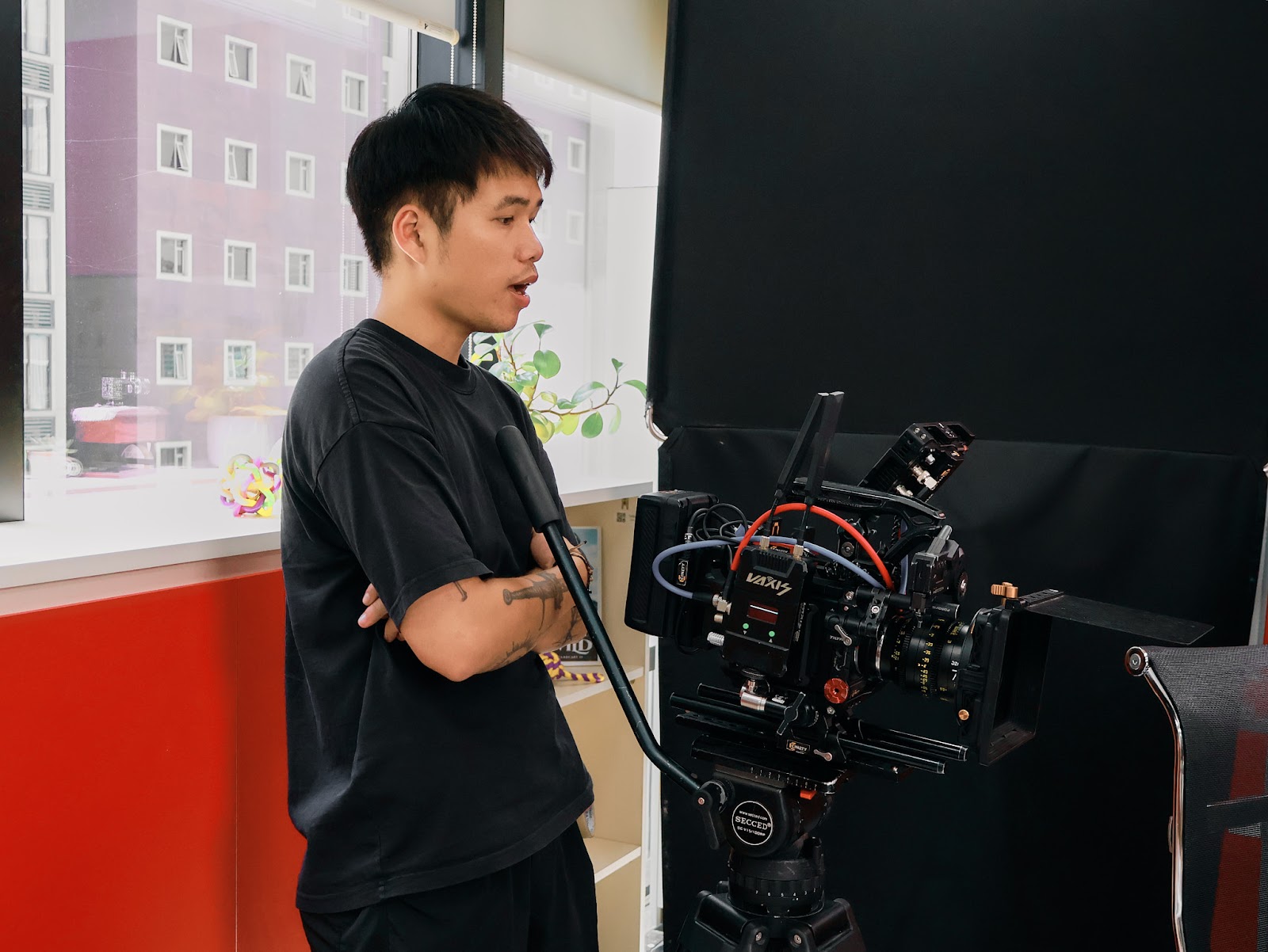 Cinema camera body and lenses ready in the CINEFY camera rental inventory in Da Nang.